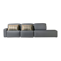 COSMOPOL 2 SEAT SOFA+BENCH LEFT 1 ARM-RIGHT - Sofas