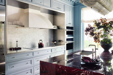 Inspiration for a contemporary kitchen remodel in New York