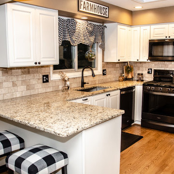 Black and White Buffalo Check - Kitchen Remodel