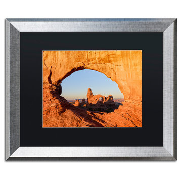 Blanchette Photography 'Through the Arch', Silver Frame, Black Matte, 20"x16"