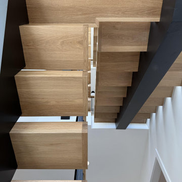Project #139 | Four Story Modern Floating Staircase