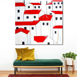 Red roofs - Prints And Posters