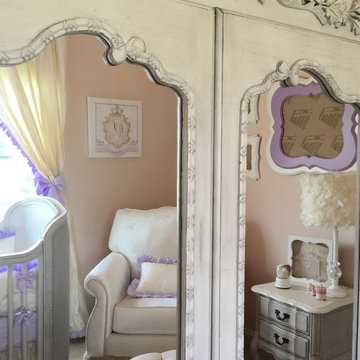 Princess Nursery in Lavender with Glitter Wall