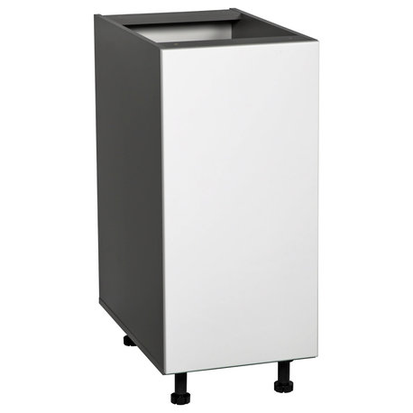 15 Base Cabinet High Single Door with White Gloss door