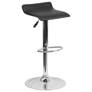 Winsome Wood Single Airlift Swivel, Black Airlift Bar Stools