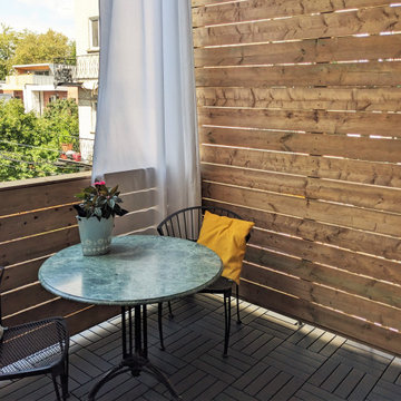 Urban balcony makeover in Rosemont Petite-Patrie
