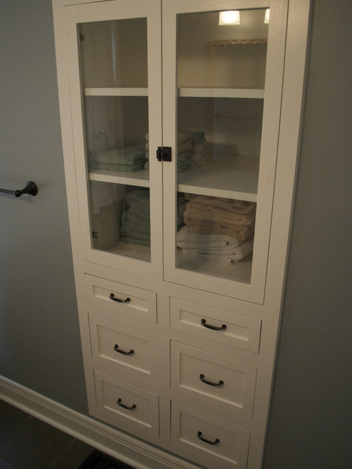 Built In Linen Closet Houzz