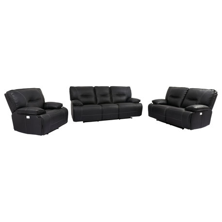 Power Reclining Sofa Loveseat and Recliner