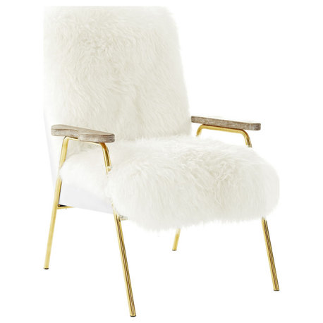 Sprint Australian Wool Armchair, Brown White