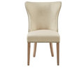 Madison Park Skylar Curved Wing Nailhead Side Dining Chair, Cream, Set of 2