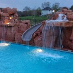 Swimming Pool with Custom Water Feature - Lifestyle And Leisure