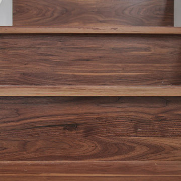 Graduate Hospital, Philadelphia: Herringbone Floor, Walnut Stair, Accent Walls