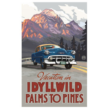 Paul A. Lanquist Vacation in Idyllwild California Palms Art Print, 12"x18"