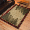 American Destination Forest Lodge Area Rug, Antique, 5'3"x7'3"