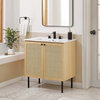Chaucer 30" Bathroom Vanity Cabinet (Sink Basin Not Included) - Oak