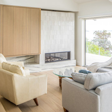 Cordova Bay Residence Designed with Cero - the minimal framed large panel slidin