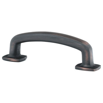 10 Pack Industrial 3" Centers Brushed Oil-Rubbed Bronze Cabinet Pull Handle