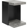Tema Klaus Concrete Color / Pure Black Side Table