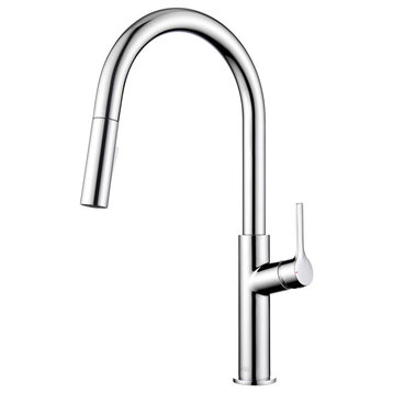 Fusion-T Single Handle Pull Down Kitchen Sink Faucet, Chrome