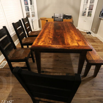 Reclaimed Wood Harvest Tables