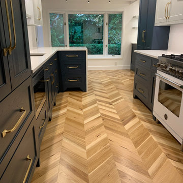 Chevron hickory herringbone
