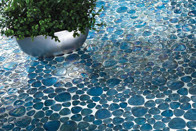 Pebble glass tile