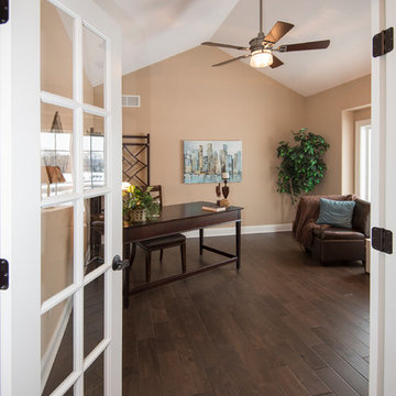 French doors on home office
