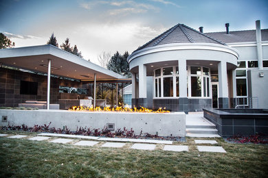 Example of a trendy exterior home design in Denver