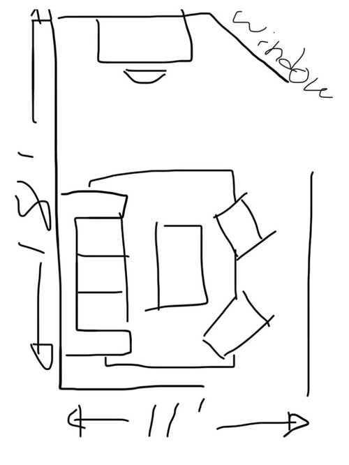 Desk in Living Room Layout