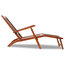 vidaXL Outdoor Deck Chair With Footrest, Acacia Wood