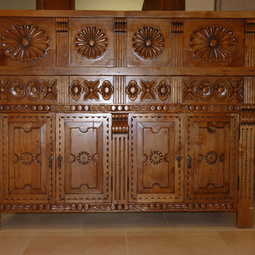 Santa Fe, New Mexico Reception Buffet and Desk for Builders Source
