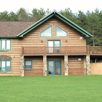 Concrete Log Siding Homes