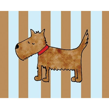 Dirty Dog Stripes, Ready To Hang Canvas Kid's Wall Decor, 24 X 30