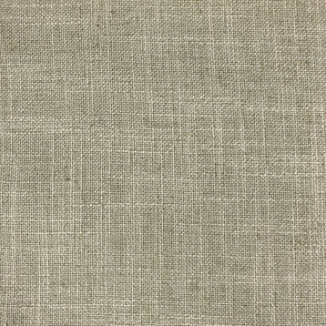 Blake Polyester Linen Burlap Upholstery Fabric, Rawhide With Backing