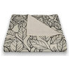 Sketched Leaf Pattern 50x60 Coral Fleece Blanket