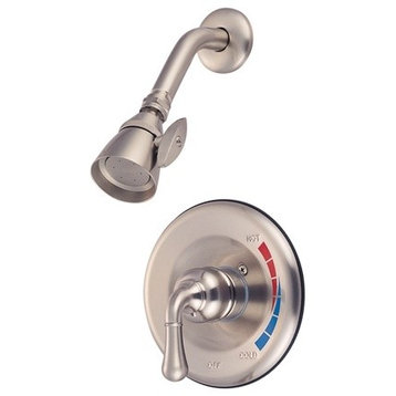 Kingston Brass Satin Nickel Magellan Single Handle Shower Faucet KB638SO