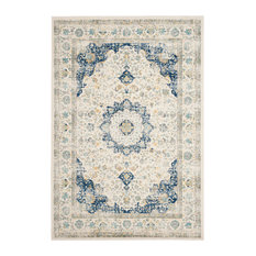 Masculine Rugs Houzz Bay Bethany Rug Ivory And Blue 6 7 X9