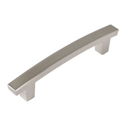Cosmas - Cosmas Contemporary Cabinet Hardware, Satin Nickel, 3-1/2" Hole Centers - Cabinet And Drawer Handle Pulls