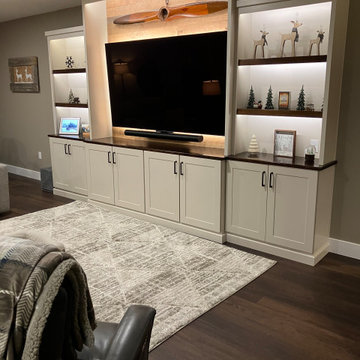 Cozy Modern Rustic Basement