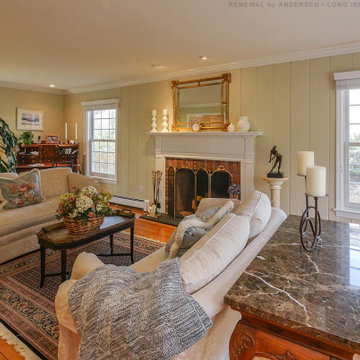 New Windows in Fabulous Living Room - Renewal by Andersen Long Island, Queens an