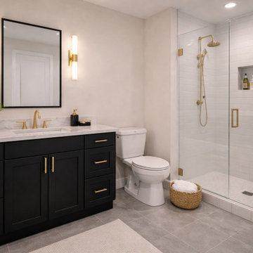 Sovereign Shaker Onyx Black Gallery| Bathroom Projects