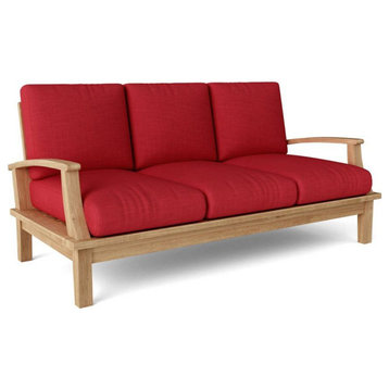 Anderson Teak DS-103 Wooden Brianna Deep Seating Sofa + Cushion