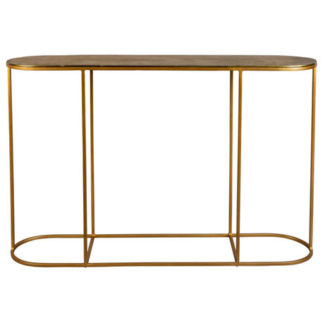 Gilded Modern Console Table | Dutchbone Zodiac