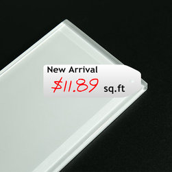 Glass Subway Tile 3x6 White - Tile