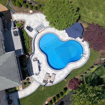 Pool Oasis with Hardscaping Features