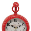 Red Metal Farmhouse Clock 90789