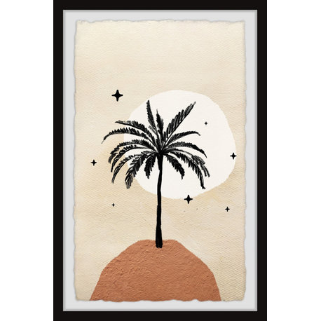 "Palm Tree Peak" Framed Painting Print, 24x36