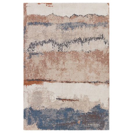 Jaipur Living Sobia Abstract Tan/ Blue Area Rug 9'3"X13'