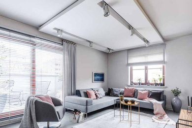 Inspiration for a transitional living room remodel in Miami
