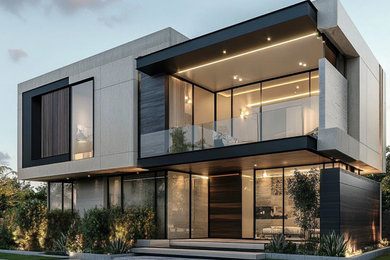 Modernes Atriumhaus in architektonischer Klarheit